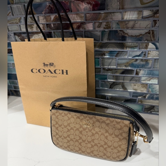 Coach Tan and Black Mini Bag (Shopping Bag Included) - Picture 4 of 4